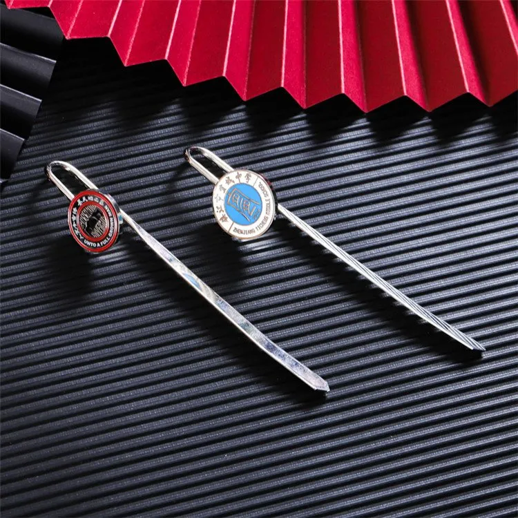 Customized Fashion Square Shape Stainless Steel Metal Bookmark Office Supply