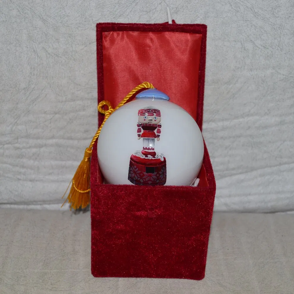 Customized Hand Painted Glass Christmas Ball