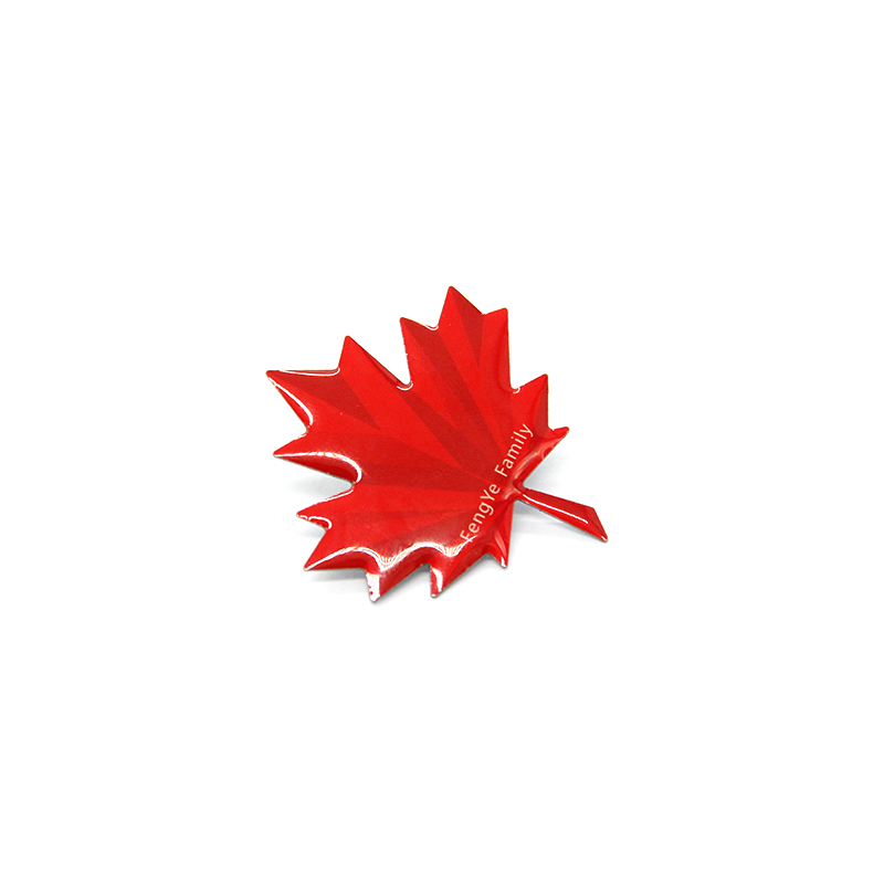 Customized Logo Metal Zinc Alloy Collectible Maple Leaf Epoxy Resin Sublimation Soft and Hard Enamel Lapel Pin
