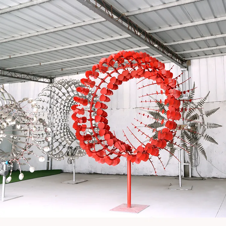 Customized Metal Wind Kinetic Windmills for Amusement Park