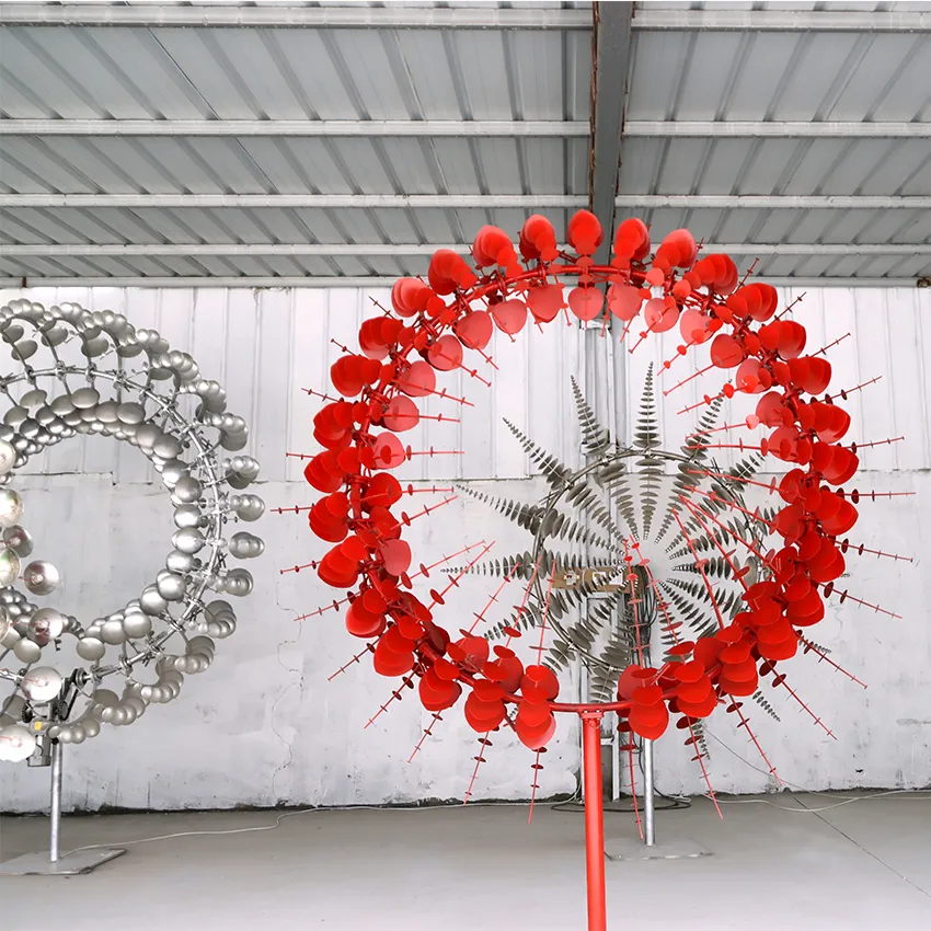 Customized Metal Wind Kinetic Windmills for Amusement Park