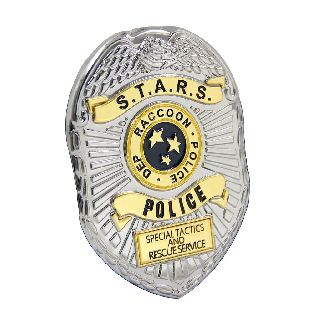 Customized Wholesale Commemorative Lapel Pin 3D Security Badge Zinc Alloy Metal Police Badge