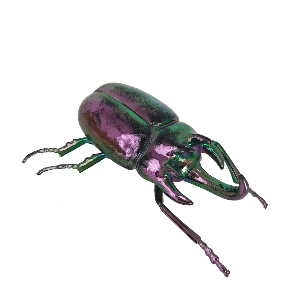 Decorative Metal Sculpture Vivid Animal Ornaments Gold Painted Butterfly Ant Statue