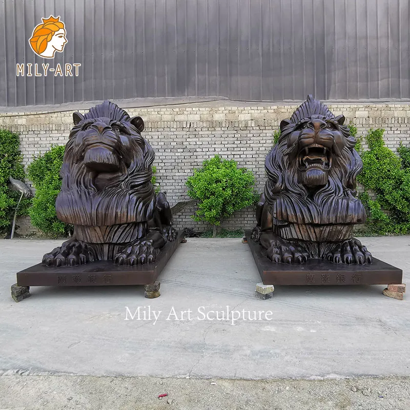 Decorative Outdoor Metal Crafts Bronze Brass Animal Sculpture