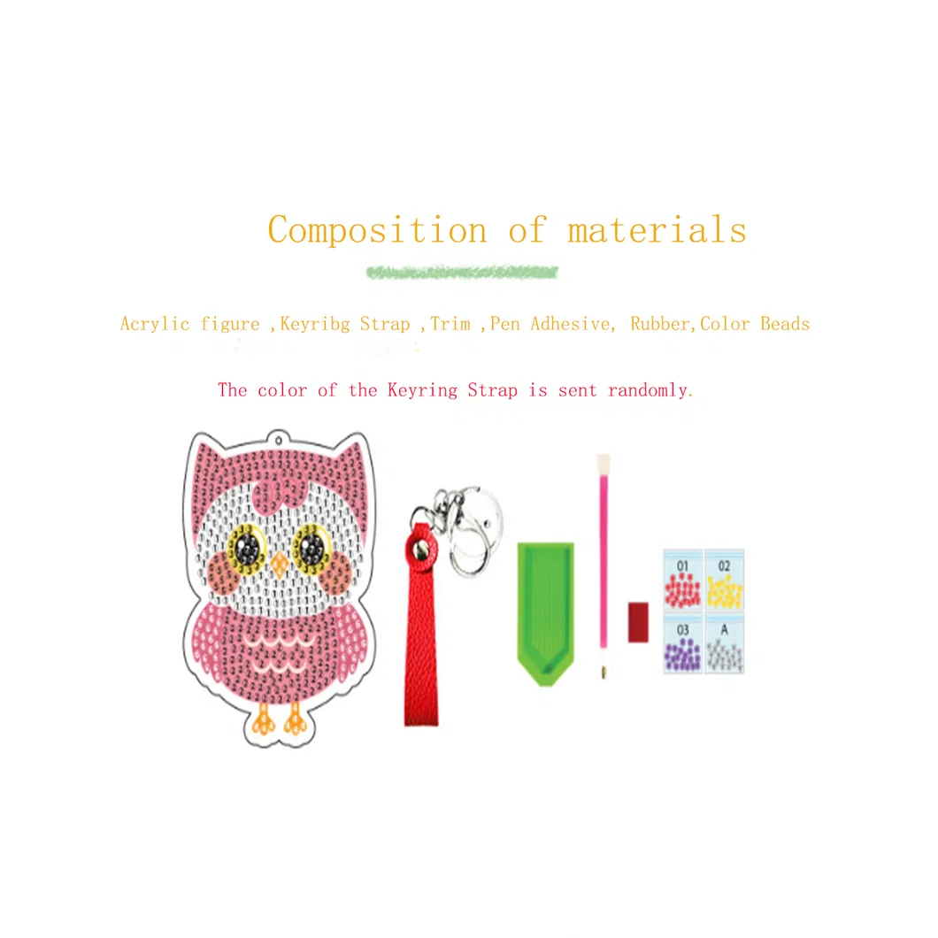 DIY Educational Toys Promotion Gift Handmade Acrylic Keyring Souvenirs