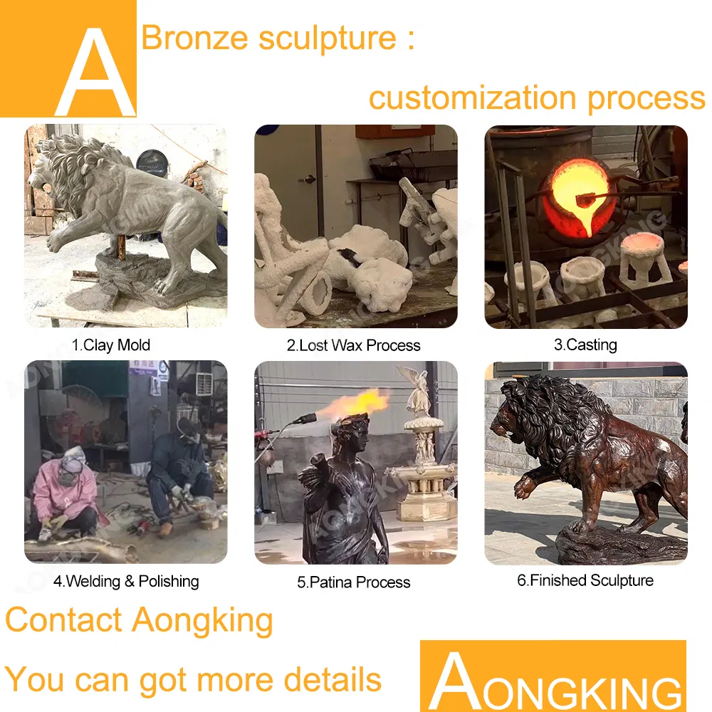 Dragon Sculpture Brass Chinese Dragon Statue in The Park