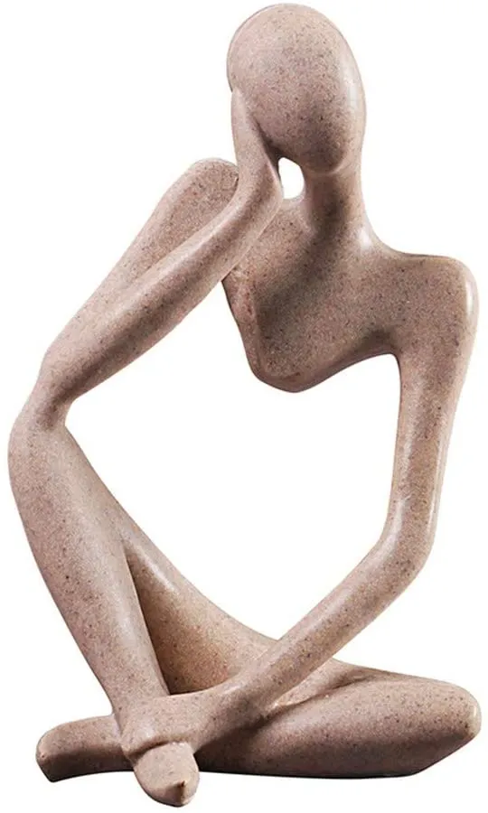 European Abstract Thinker Resin Portrait Decoration Sculpture for Home Decoration