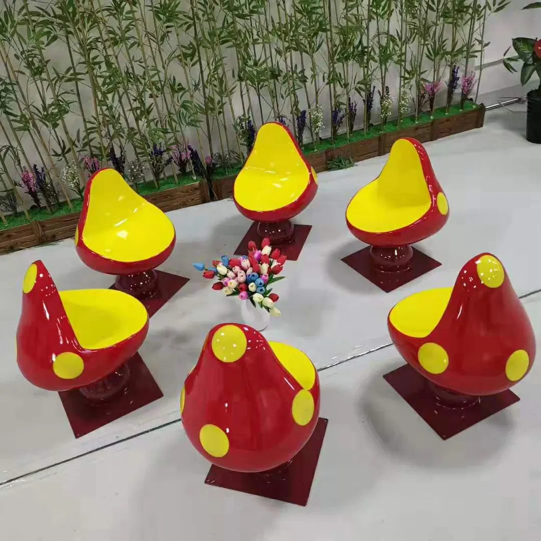 Factory Cheap Price New Design Outdoor Resin Cartoon Animals Seating Fiberglass Animal Seating for Sale