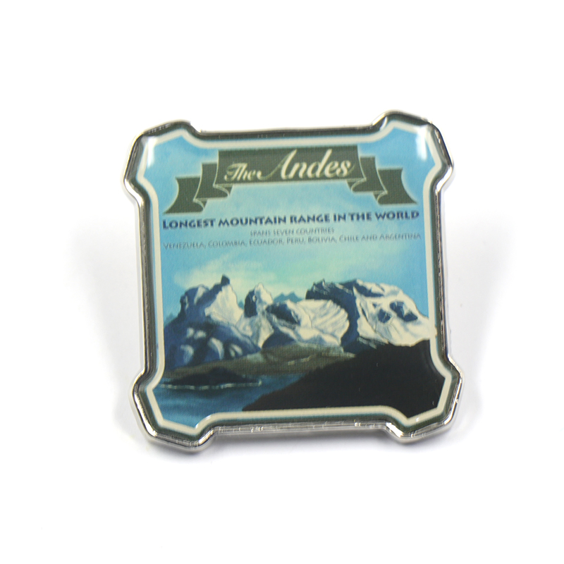 Factory Custom Made Metal Alloy Traveling Destination Badge Manufacturer Customized Location Lapel Pin Bespoke Wholesale Ethiopia Dallol Volcano Emblem Souvenir