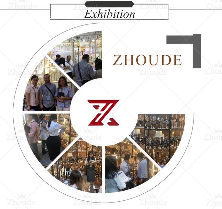 Factory Customized Luxurious Golden Metal Electroplated Table Decoration for Living Room