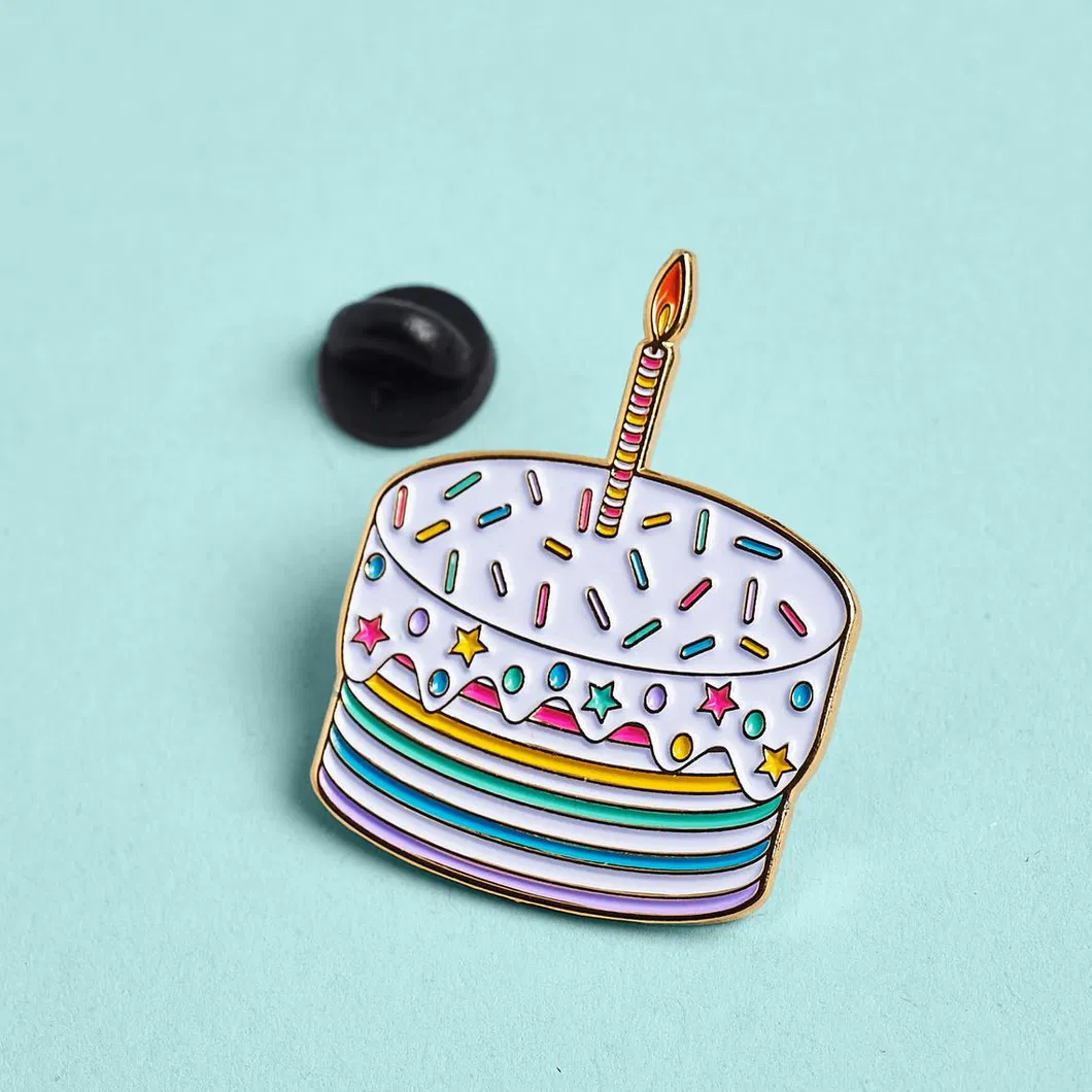 Factory Direct Sale Custom Logo Lapel Pins Colourful Pretty Hard Enamel Pins