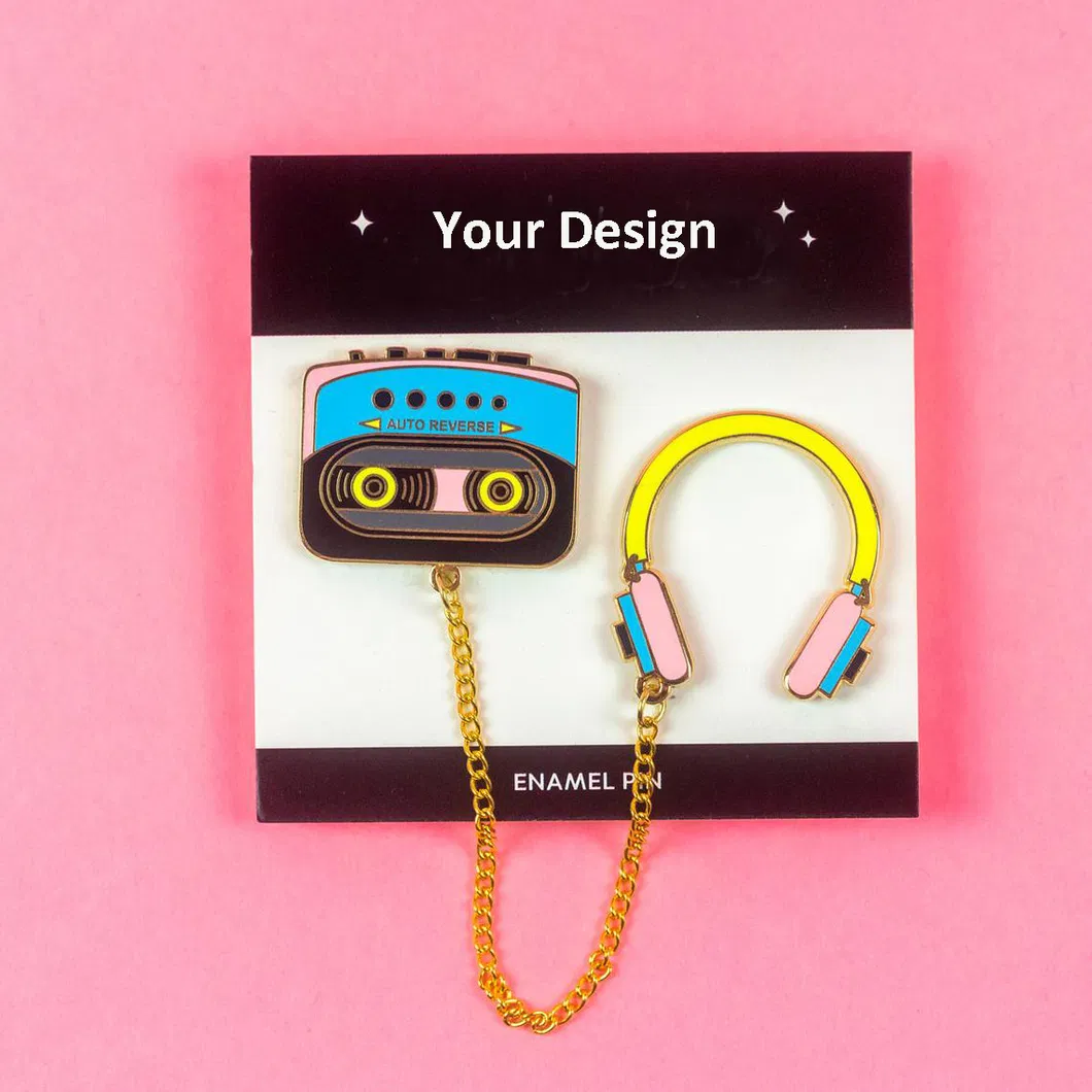 Factory Direct Sale Custom Logo Lapel Pins Colourful Pretty Hard Enamel Pins