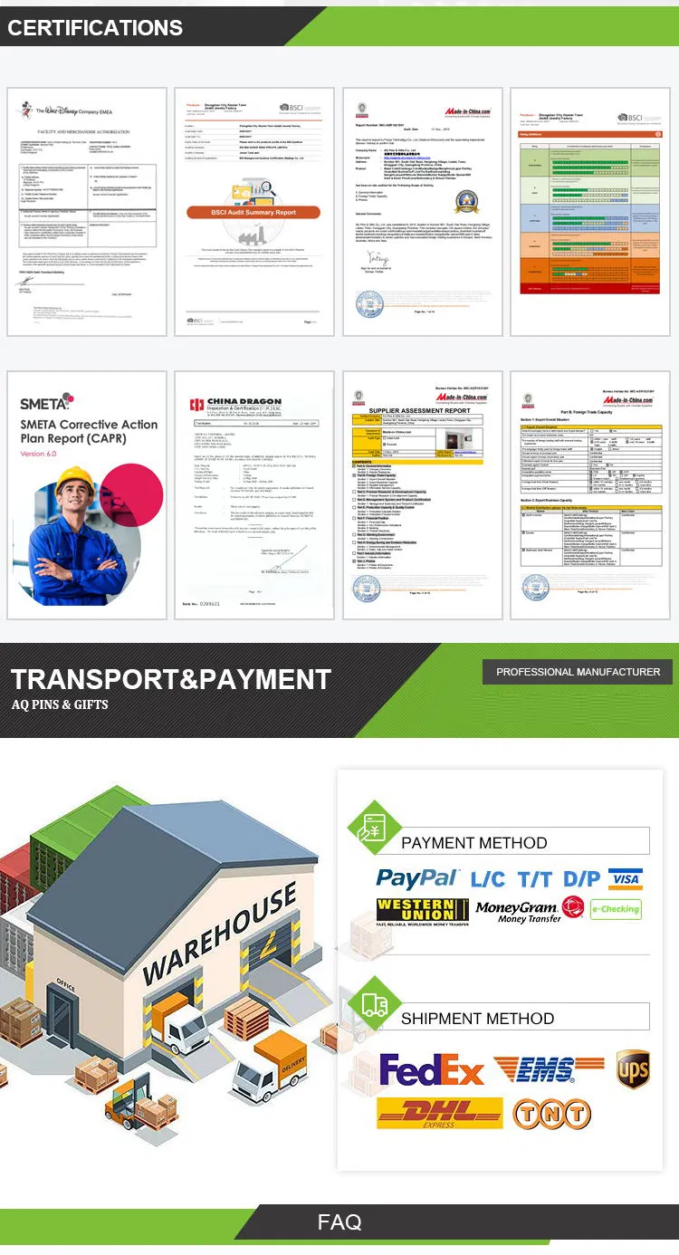 Factory Sale Fashion Jewelry Gold Plated Enamel Uss Gladiator Zinc Alloy Metal Coin (080)