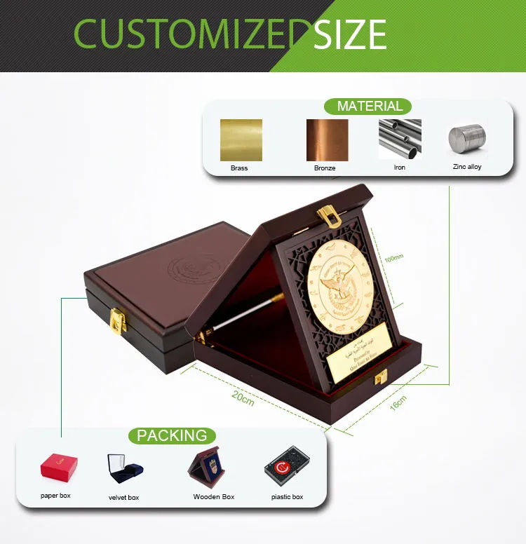 Factory Sale Fashion Jewelry Gold Plated Enamel Uss Gladiator Zinc Alloy Metal Coin (080)