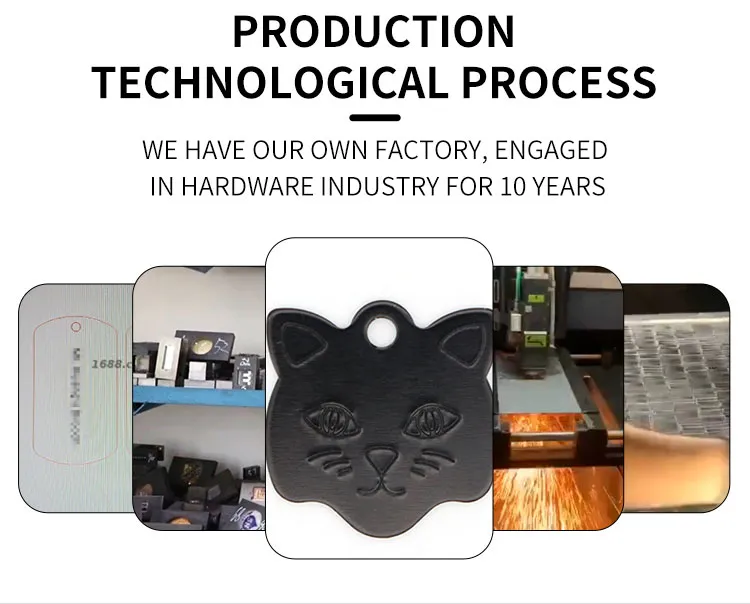 Factory Supplier Custom Service Dog Pet Tag Paw