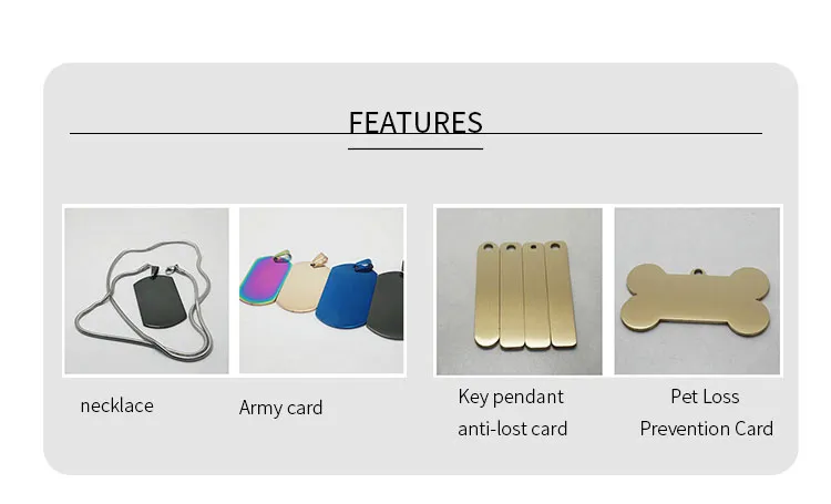 Factory Supplier Custom Service Dog Pet Tag Paw