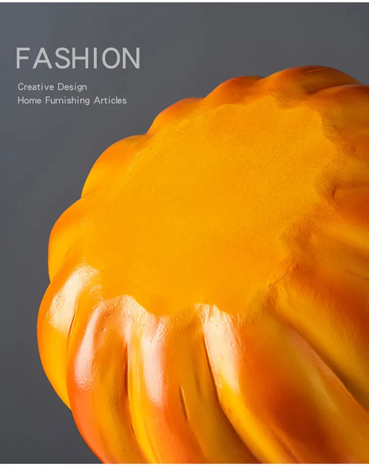 Fall Decorative Resin Pumpkin Halloween Decorative Thanksgiving Day Pumpkins for Garden Decor