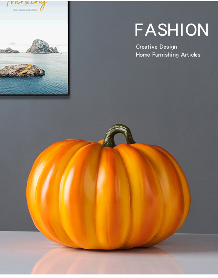 Fall Decorative Resin Pumpkin Halloween Decorative Thanksgiving Day Pumpkins for Garden Decor