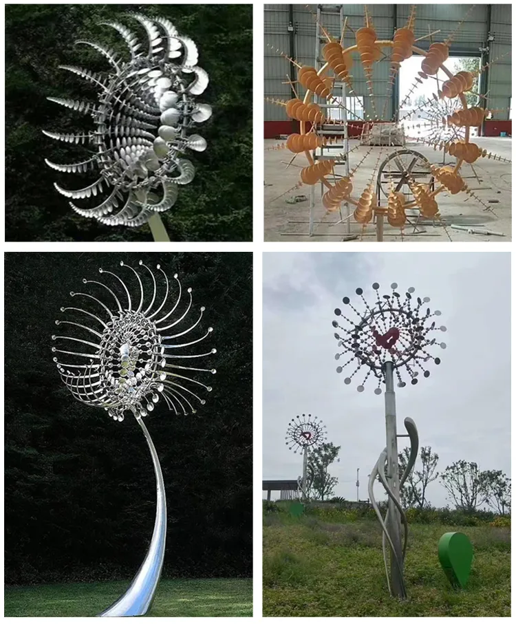 Famous Sculpture Schina Windmills Iron Harden Windmill for Garden Park