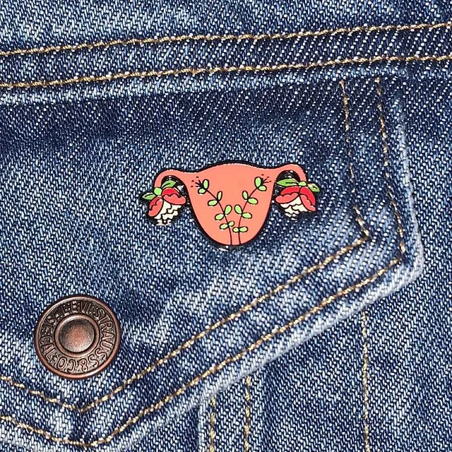 Feminist Banner Custom Enamel Metal Lapel Pin