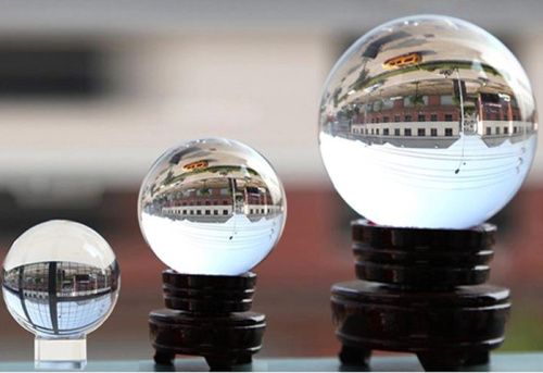 Fengshui Clear Crystal Ball with/Without Base for Decoration