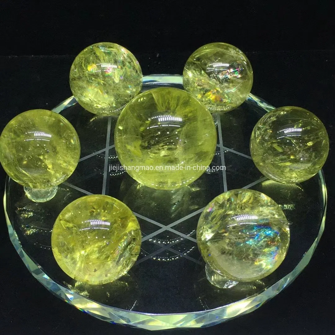 Fengshui Decoration Citrine Seven Star Array Natural Crystal
