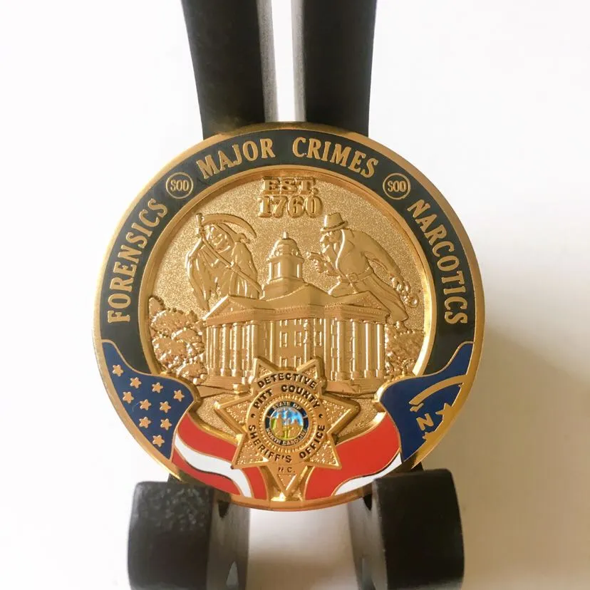 Free Sample Cheap DIY Custom 3D Metal Craft Enamel Armor God Souvenir Spinning Spinner Nypd Seal Us Army Navy Chief Cia Security Police Military Challenge Coin