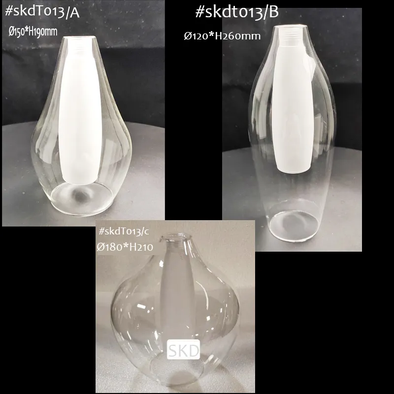 G9 Double Wall Bell Glass Shade for Hanging Lamp Custom Design Accpetable