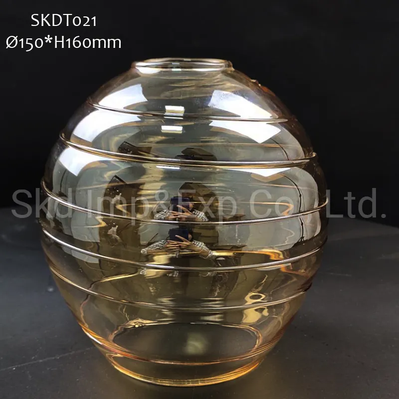 G9 Double Wall Bell Glass Shade for Hanging Lamp Custom Design Accpetable