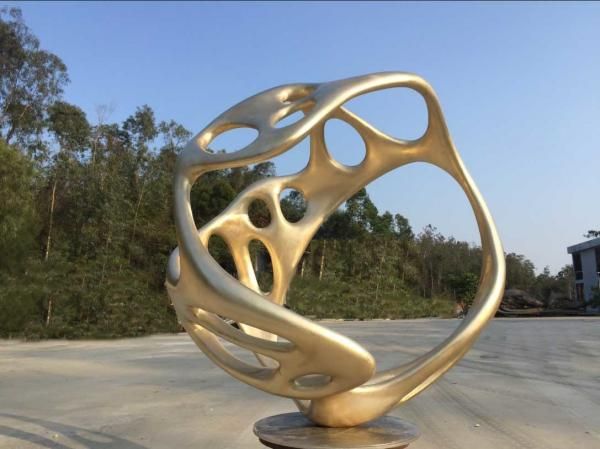 Garden Decoration Art Stainless Steel Metal Sphere Ball Abstract Sculpture