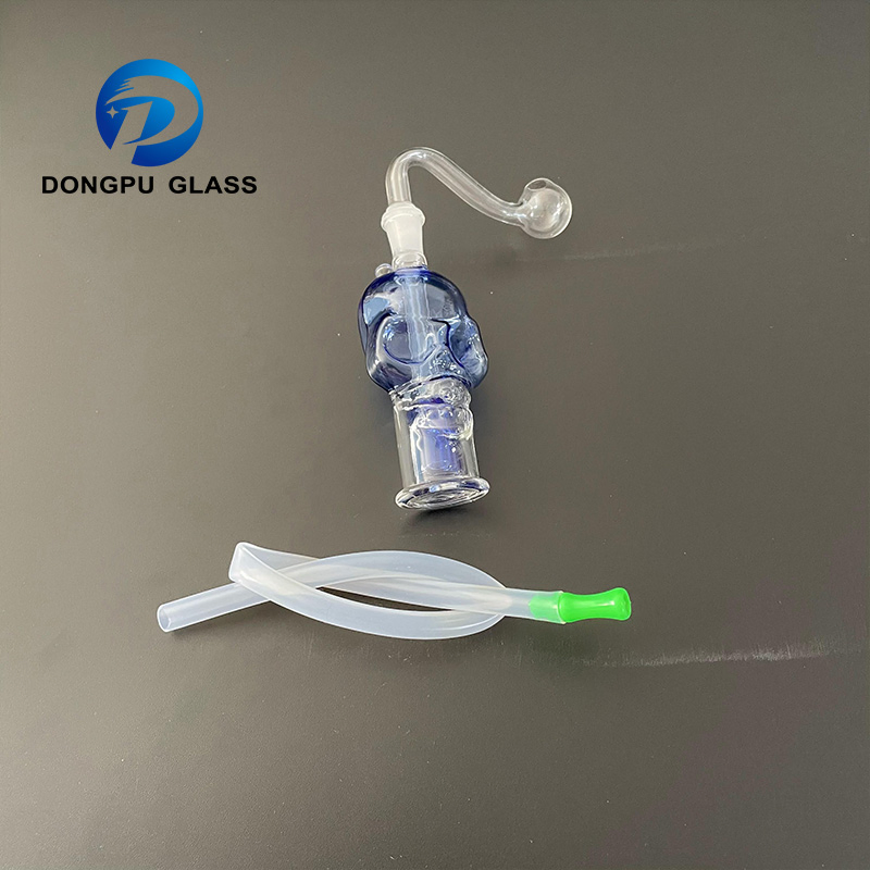 Glass Oil Burner Bubbler Smoking Pipe Tube Speaker Chillum Herbs Fashion Tobacco Silicone One Hitter Pipe