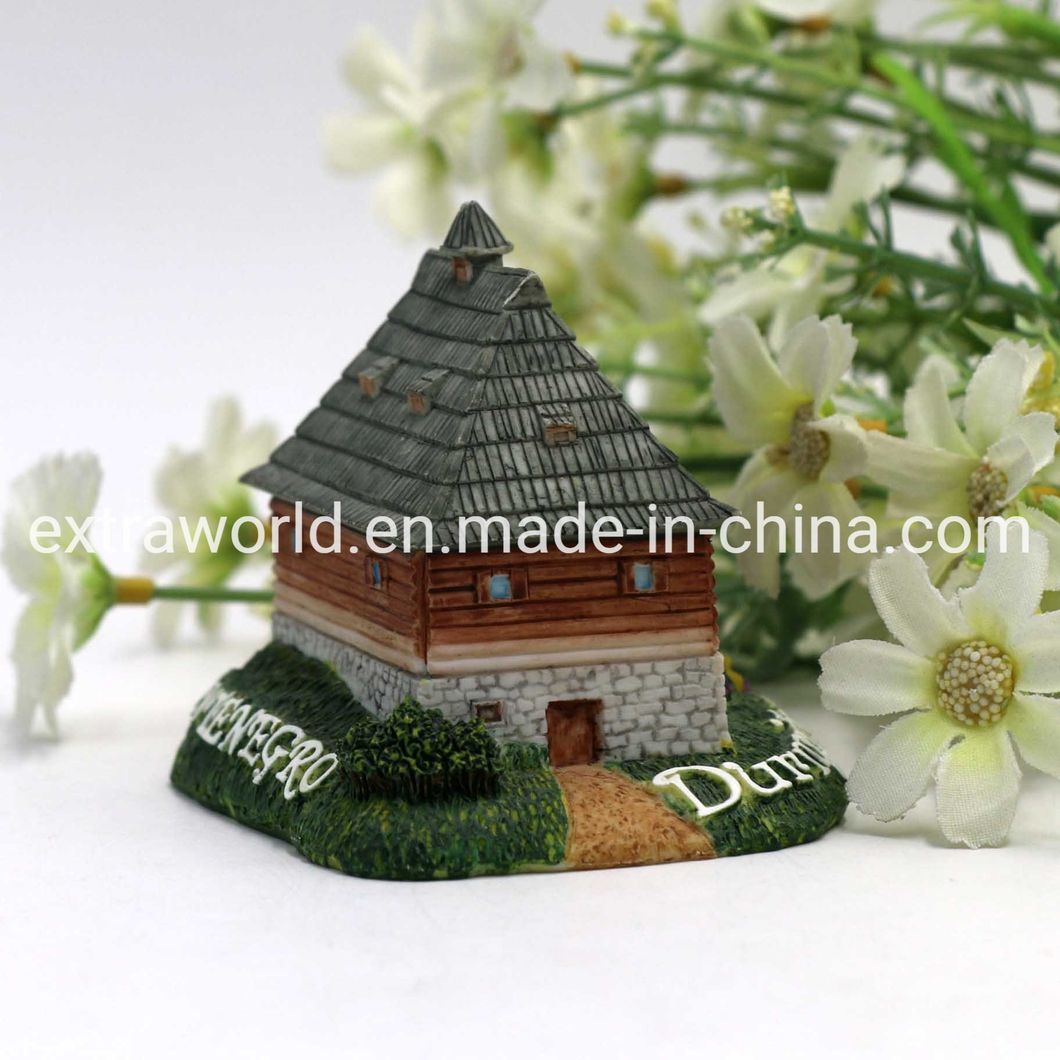 Good Painting Polyresin Montenegro National Park Durmitor Tourist Souvenir Gift Figurine