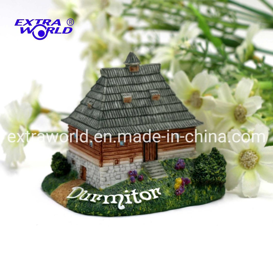 Good Painting Polyresin Montenegro National Park Durmitor Tourist Souvenir Gift Figurine