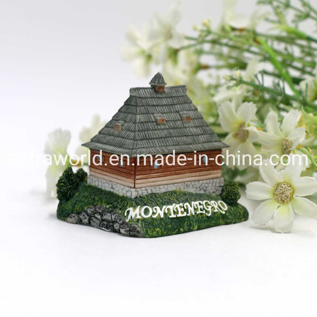 Good Painting Polyresin Montenegro National Park Durmitor Tourist Souvenir Gift Figurine