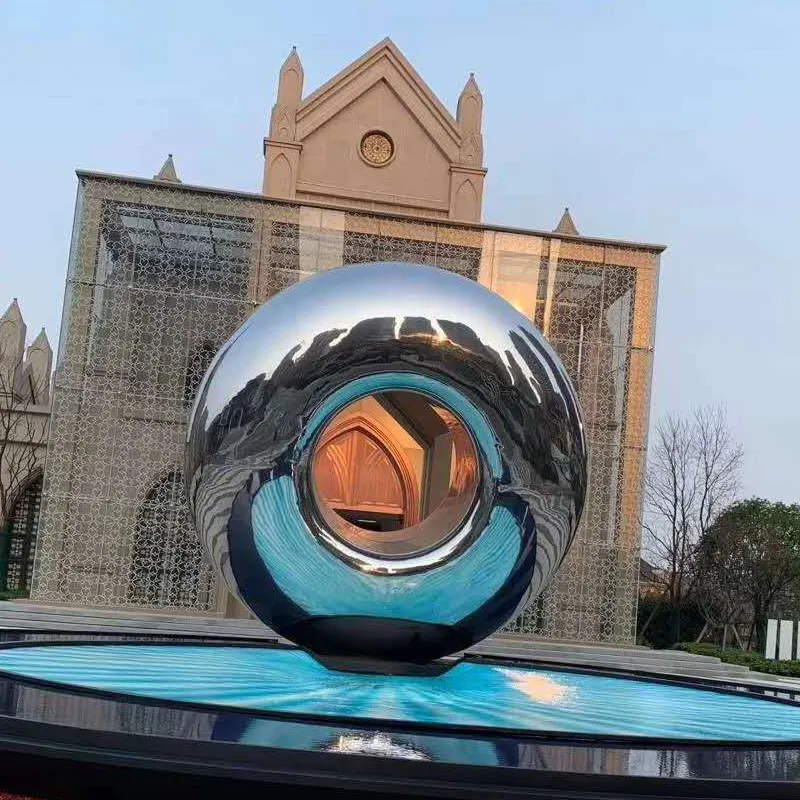 Guaranteed Quality Customized Garden Round Annulus Sculpture Outdoor Decoration