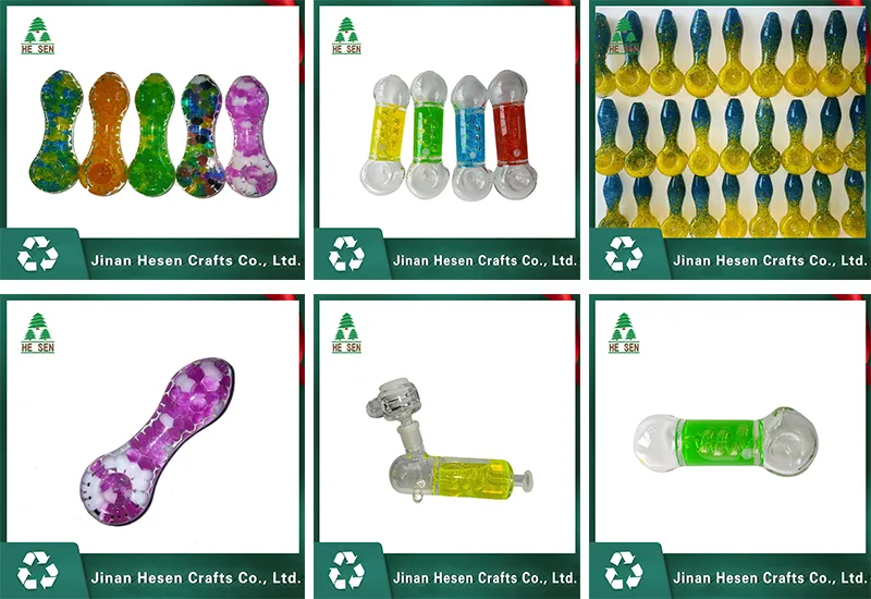 Hand-Blown Pinkish Heavy High-Quality Glass One Hitter Smoking Pipe