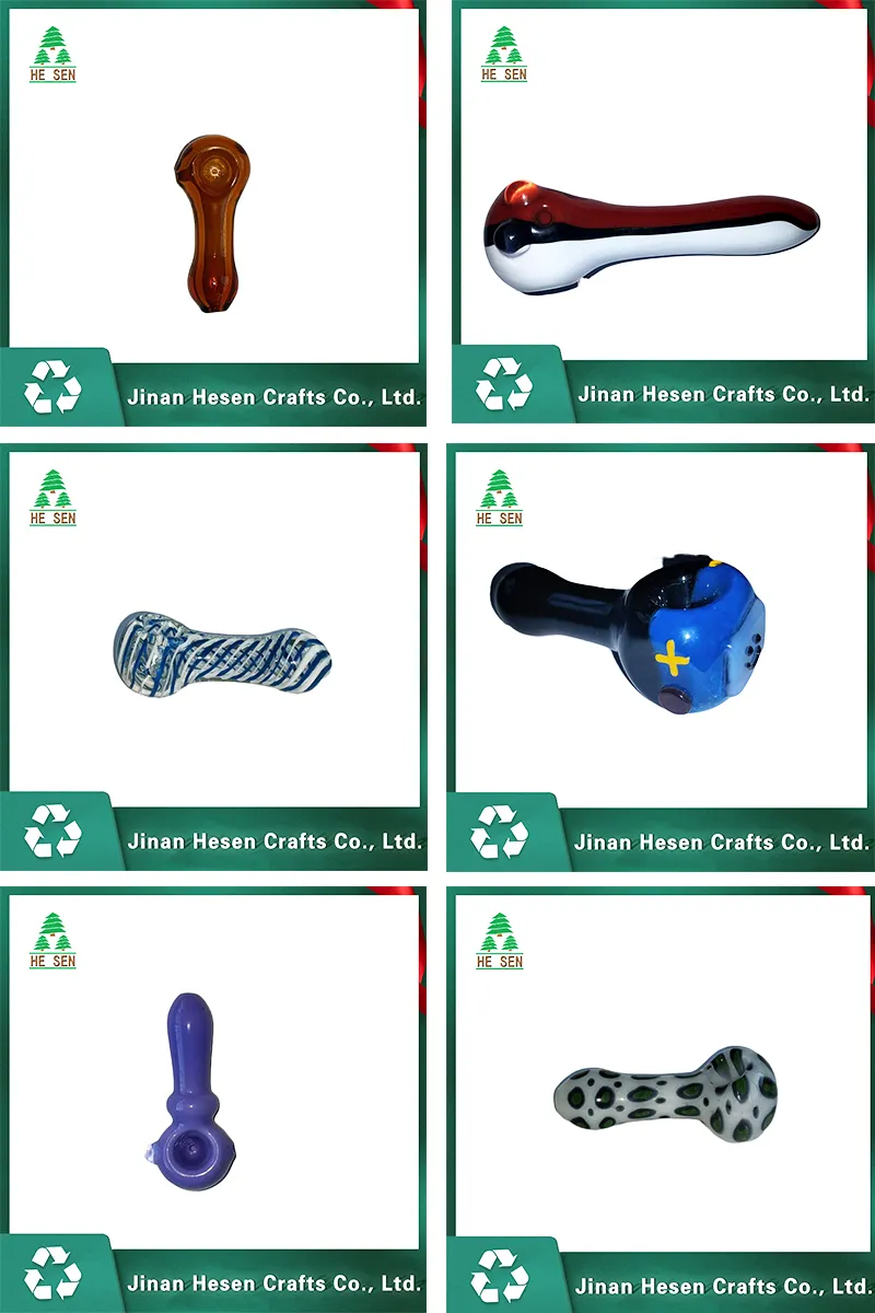 Hand-Blown Pinkish Heavy High-Quality Glass One Hitter Smoking Pipe