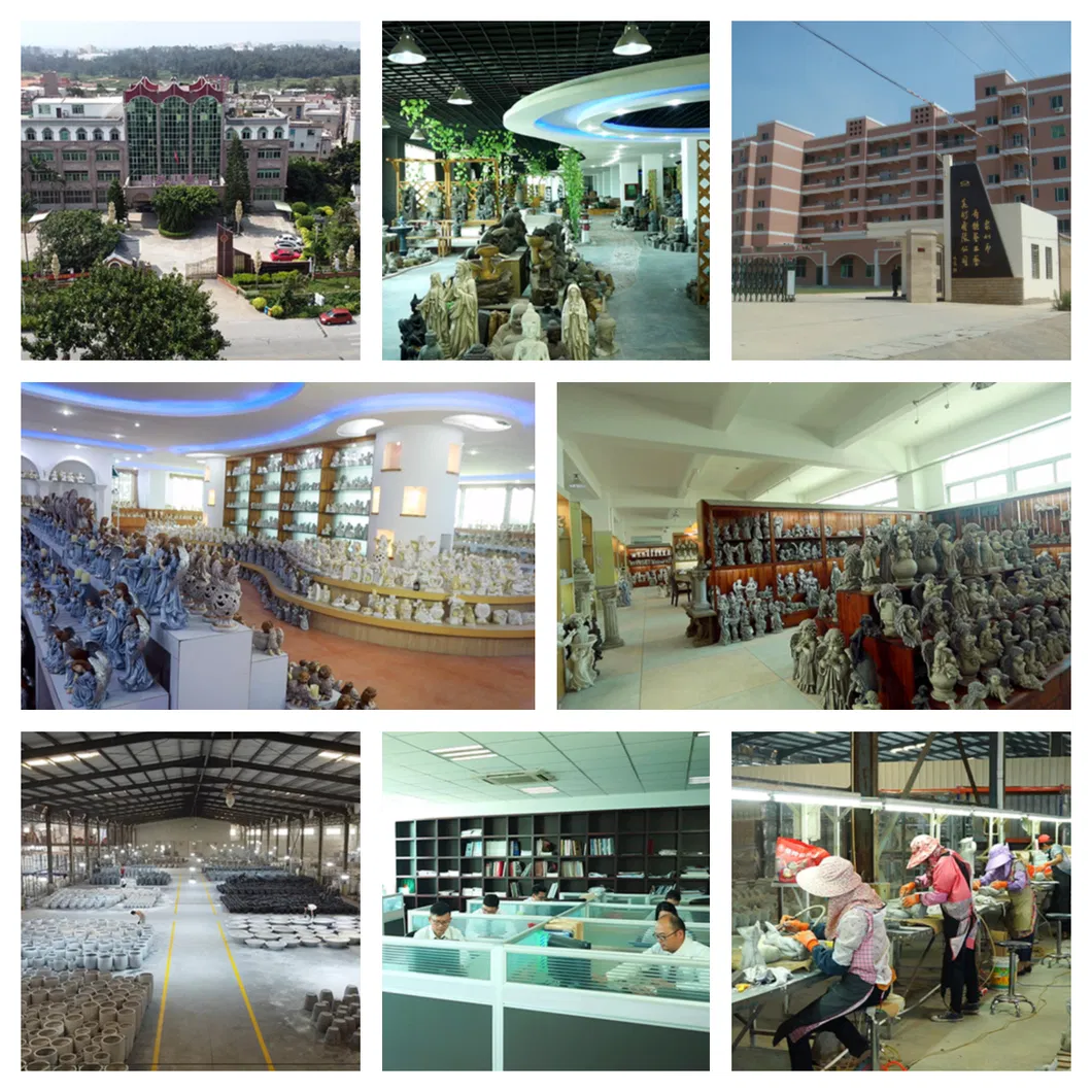 Hand Sculptured Solar Light Cherub Angel Statue with Marble Pillar