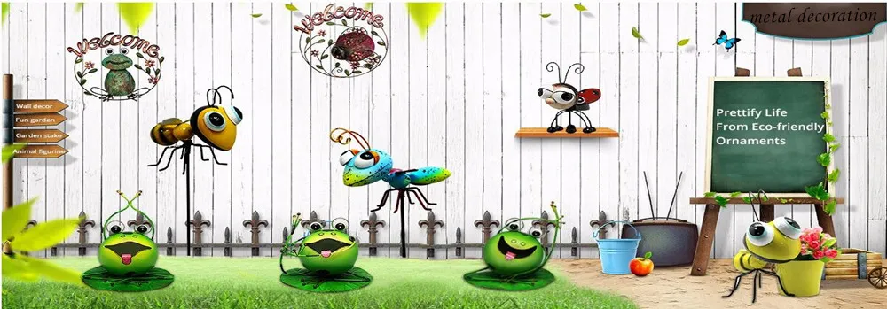 Handmade Garden Owl Decor Metal Children Toy Craft Animal Decoration