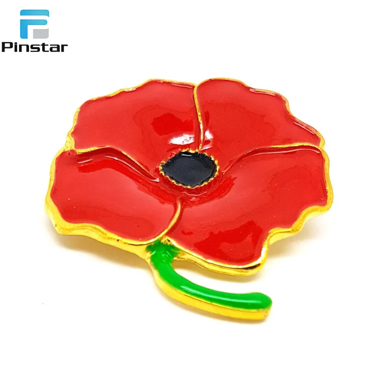 High Quality Best Price Rose Lapel Pin Hat Tac New Flower Lapel Pin