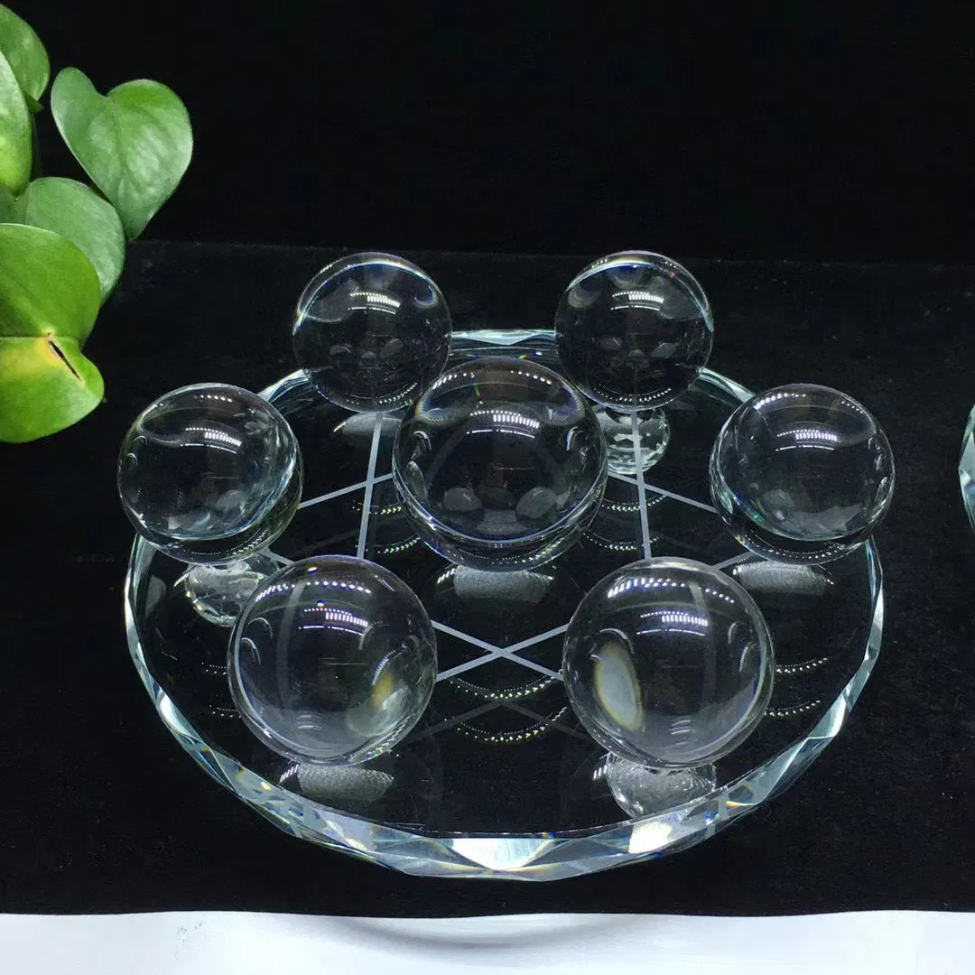 High Quality Clear Quartz Seven Star Array Natural Crystal