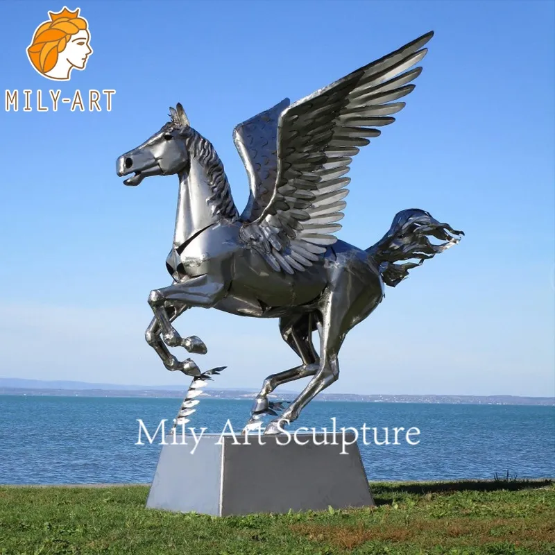 High Quality Garden Decor Stainless Steel Horse Sculpture for Sale
