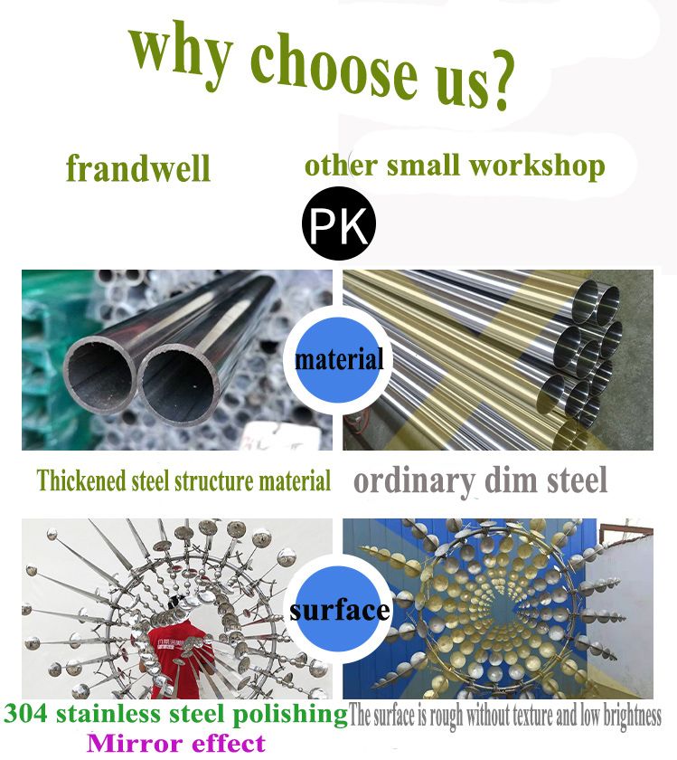 Home Decoration Metal Stainless Steel Wind Sculptures for Sale