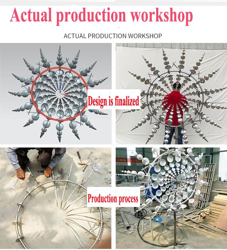Home Decoration Metal Stainless Steel Wind Sculptures for Sale