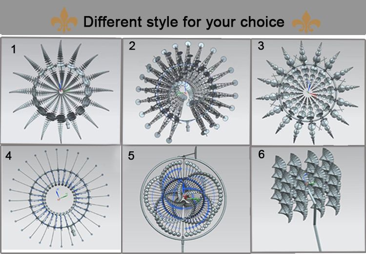 Home Decoration Metal Stainless Steel Wind Sculptures for Sale