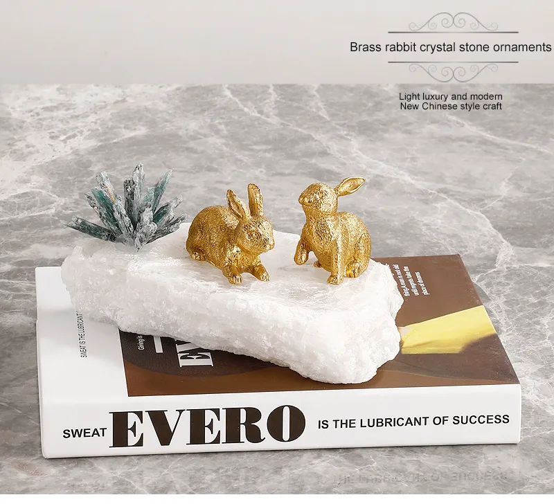 Home Furnishings Modern Living Room Decorating Designs Decor Animal Sculpture Brass Accessories