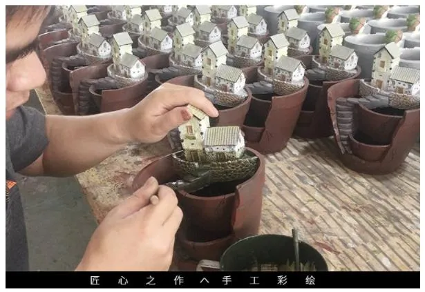 Home Sky Garden Creative Zakka Meaty Flowerpot Micro Landscape with Resin Craft Gifts-1