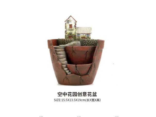 Home Sky Garden Creative Zakka Meaty Flowerpot Micro Landscape with Resin Craft Gifts