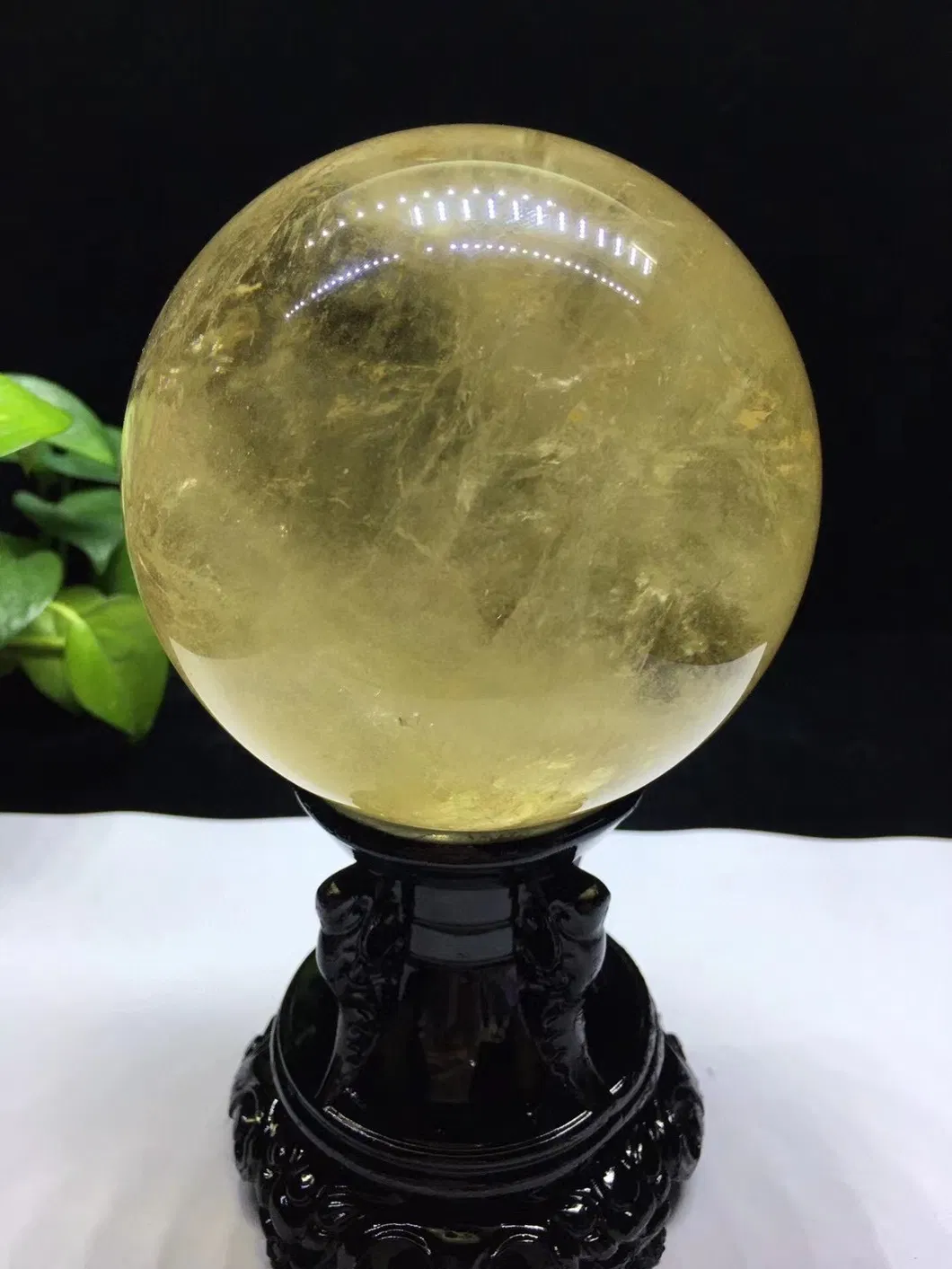 Hot Sale Citrine Sphere Natural Stone Yellow Crystal Ball