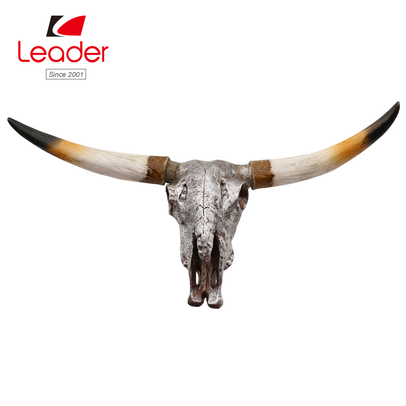 Hot-Sale Decorative Polyresin Bull Head Figurine Wall Decor for Home and Patio Decoration